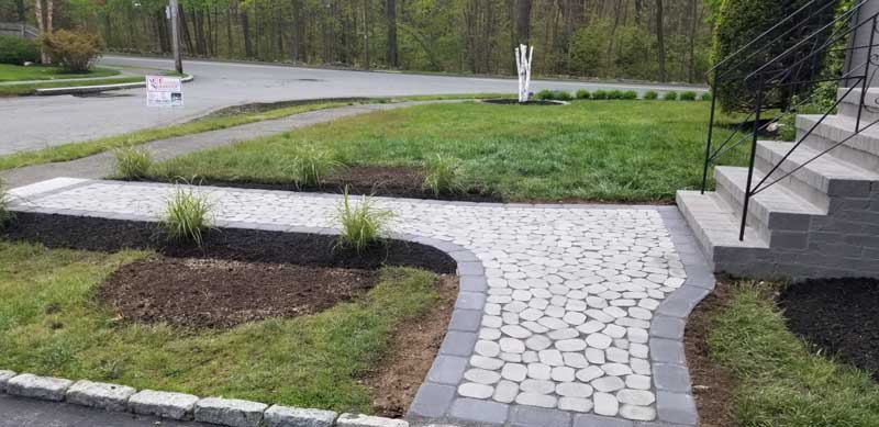 Stone walkways and stairs contractor Boston